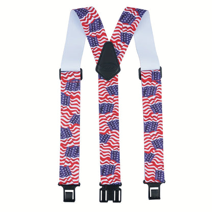 Suspenders - Y-Back Men 1.5 Inch Elastic Hook End Adjustable Braces Work Outdoor - product detail view 20