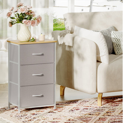 Dresser shown in the Ash Gray, 3 Drawers option