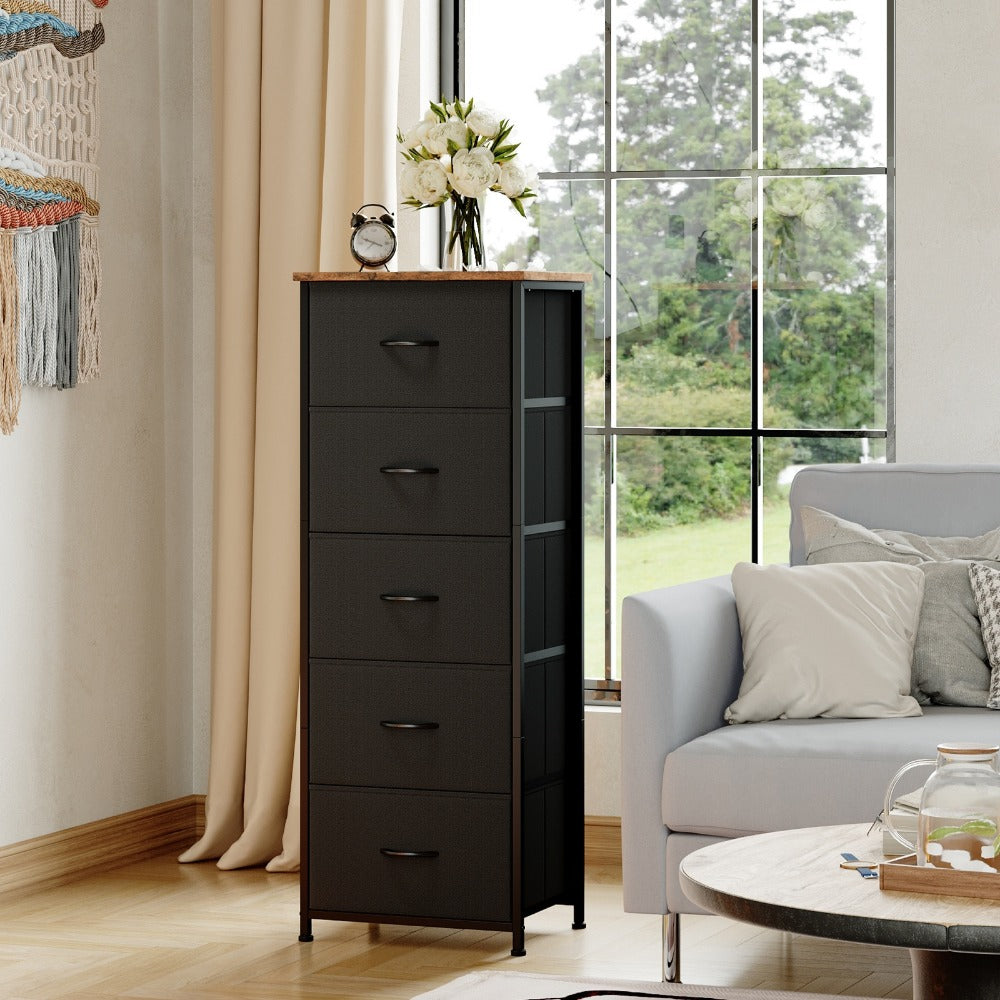 Tall Fabric Dresser with Multiple Color Options, Bedroom Drawer Chest detail image - detail view 18