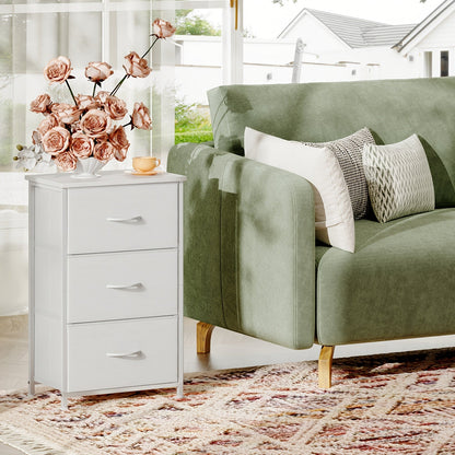 Dresser shown in the White Leather, 3 Drawers option