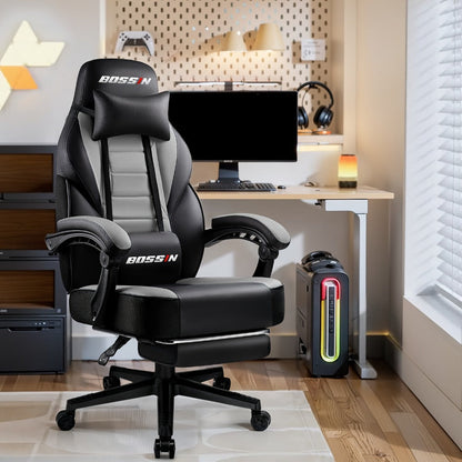 Tall Gaming Chair, High-Back Gaming Seat for Comfortable Everyday Seating in Home Office detail image - detail view 4