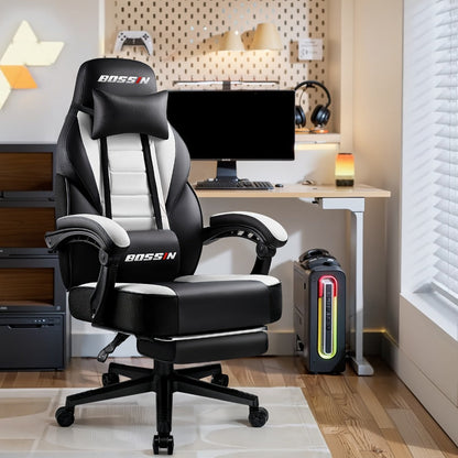 Tall Gaming Chair, High-Back Gaming Seat for Comfortable Everyday Seating in Home Office detail image - detail view 6
