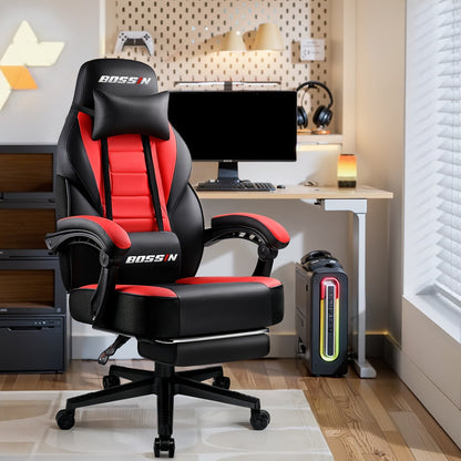 Gaming Chair shown in the Red option
