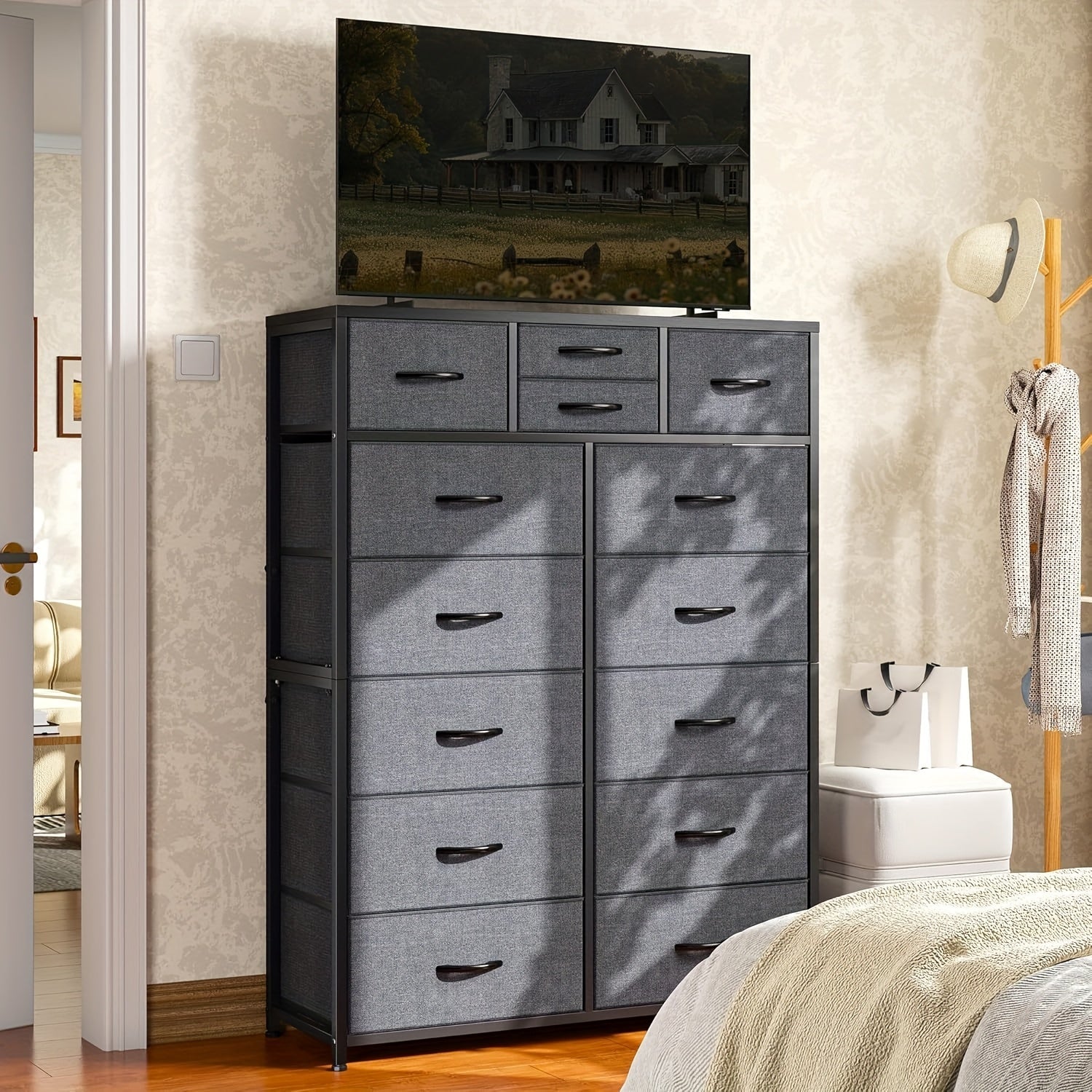 Dresser shown in the Medium Grey option