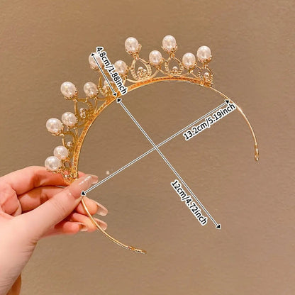 Tiara Crown - Headband Set 3pcs Rhinestone Crystal for Women Girls Wedding Prom Princess - product detail view 10