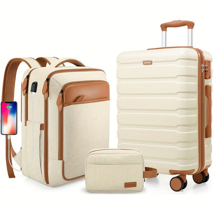 Travel Toiletry Bag – 3 Piece, 20 Inch, TSA Lock, Spinner Wheels – detail view 9
