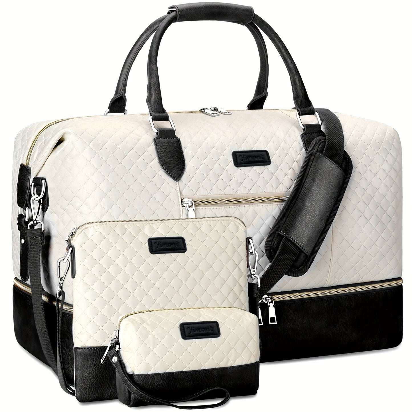 Travel Toiletry Bag – 3 Piece, Large Capacity, for Travel & Work – front view - product view 16