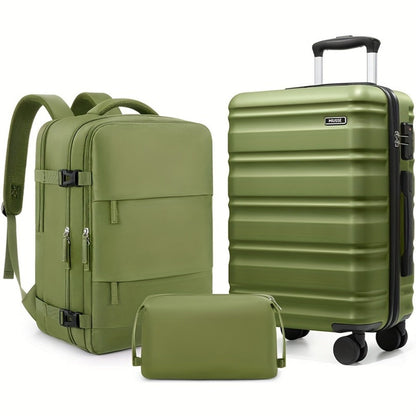 Travel Toiletry Bag – 3 Piece, 20 Inch, TSA Lock – front view