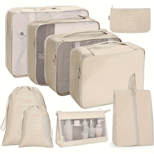 Travel Toiletry Bag – 9 Piece, for Travel – front view