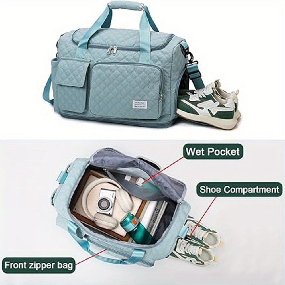 Travel Toiletry Bag – for Travel, Weekender Shoe Compartment Toiletry Oxford – detail view 22