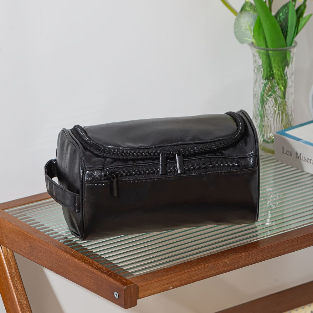 Travel Toiletry Bag – PU Leather, Large Capacity, Waterproof, for Travel & Everyday Use – detail view 7