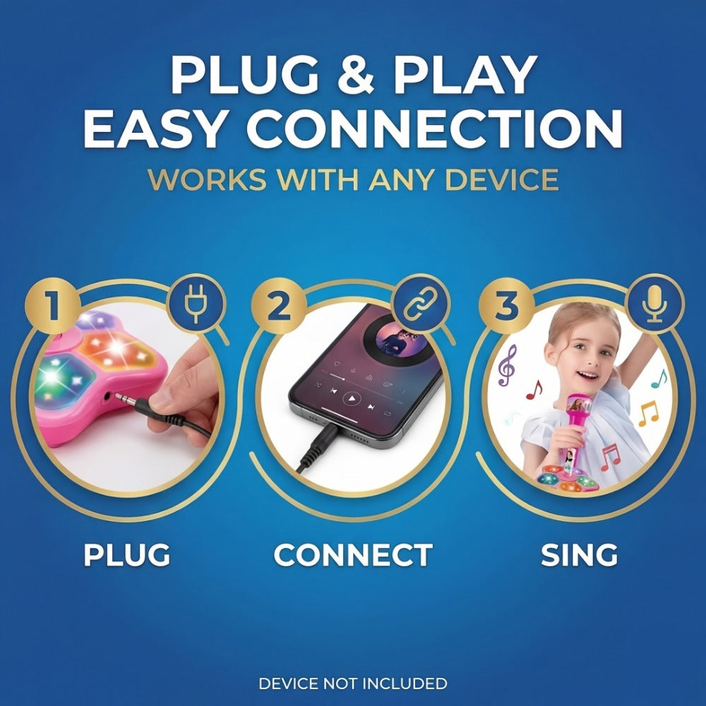 Toy Microphone with Stand, Lightweight Amplified Singing Toy for Kids detail image - detail view 12