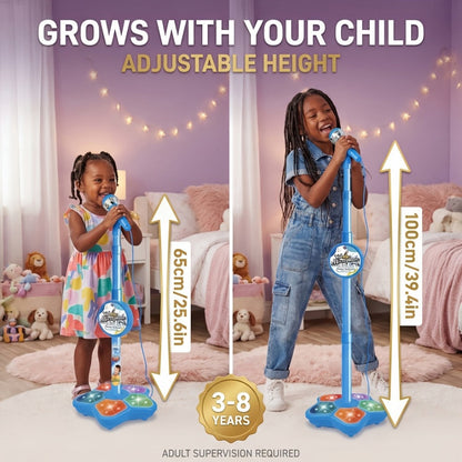 Toy Microphone with Stand, Lightweight Amplified Singing Toy for Kids detail image - detail view 4