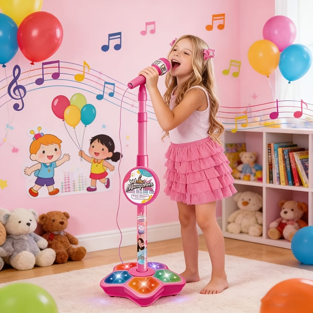 Toy Microphone with Stand, Lightweight Amplified Singing Toy for Kids detail image - detail view 5
