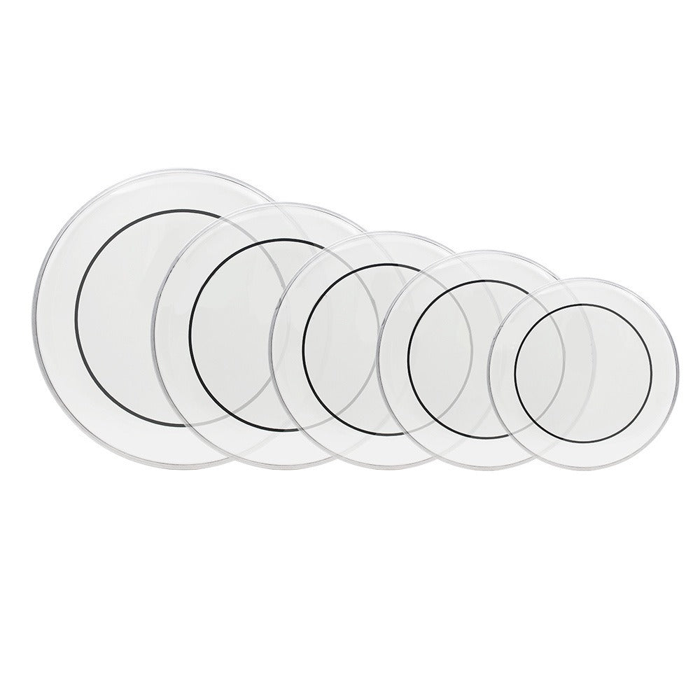 Transparent Drum Head Set, 12 to 22-Inch Heads for Compatible Drum Kits detail image - detail view 3
