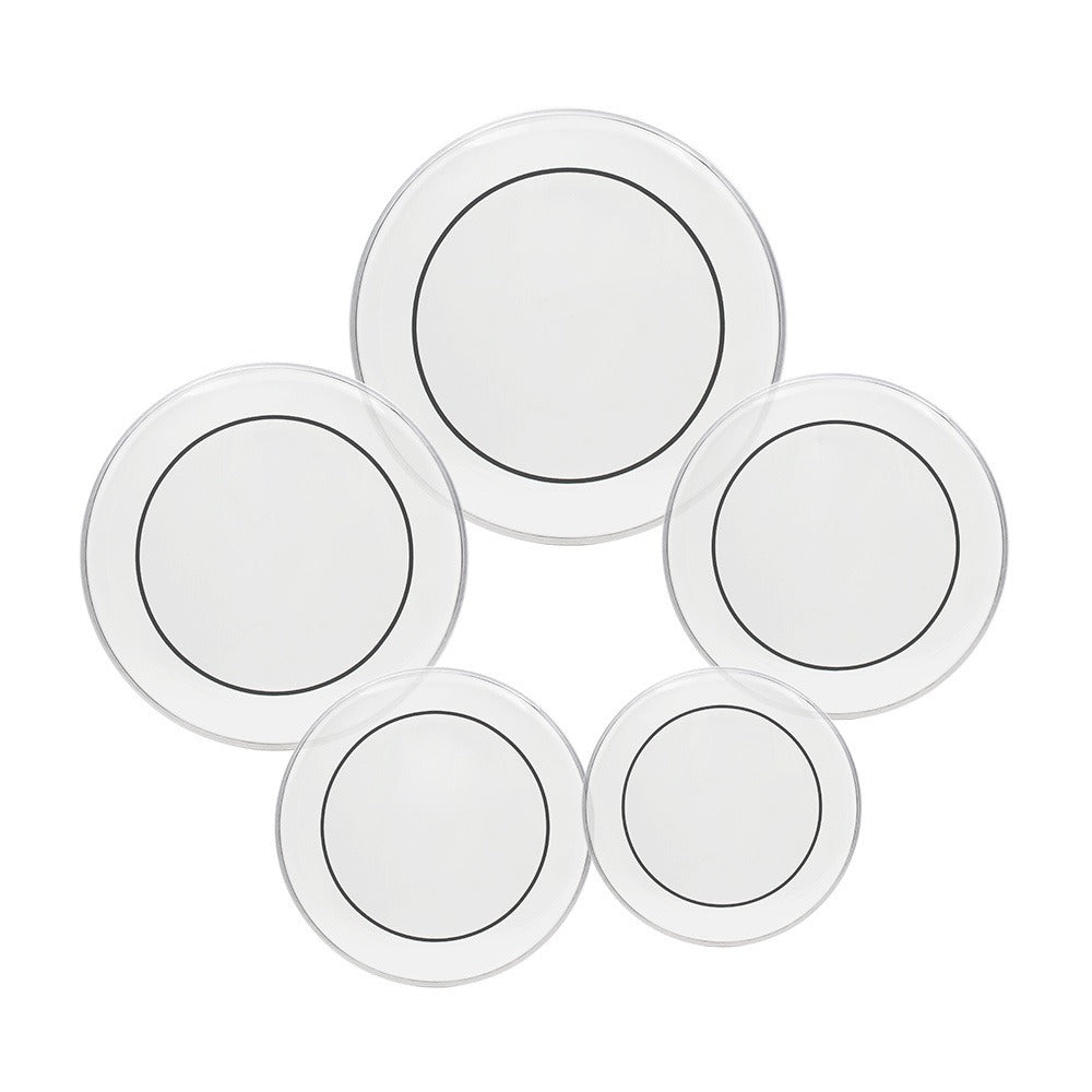 Transparent Drum Head Set, 12 to 22-Inch Heads for Compatible Drum Kits detail image - detail view 5