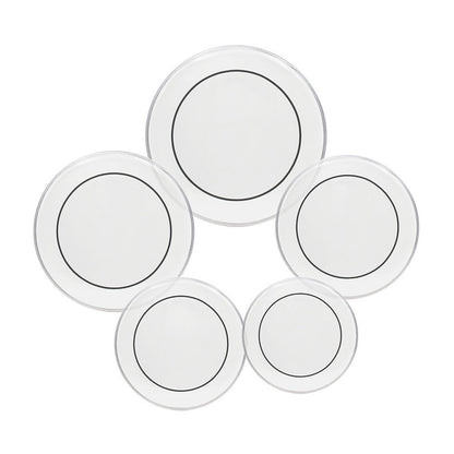 Transparent Drum Head Set, 12 to 22-Inch Heads for Compatible Drum Kits detail image - detail view 5