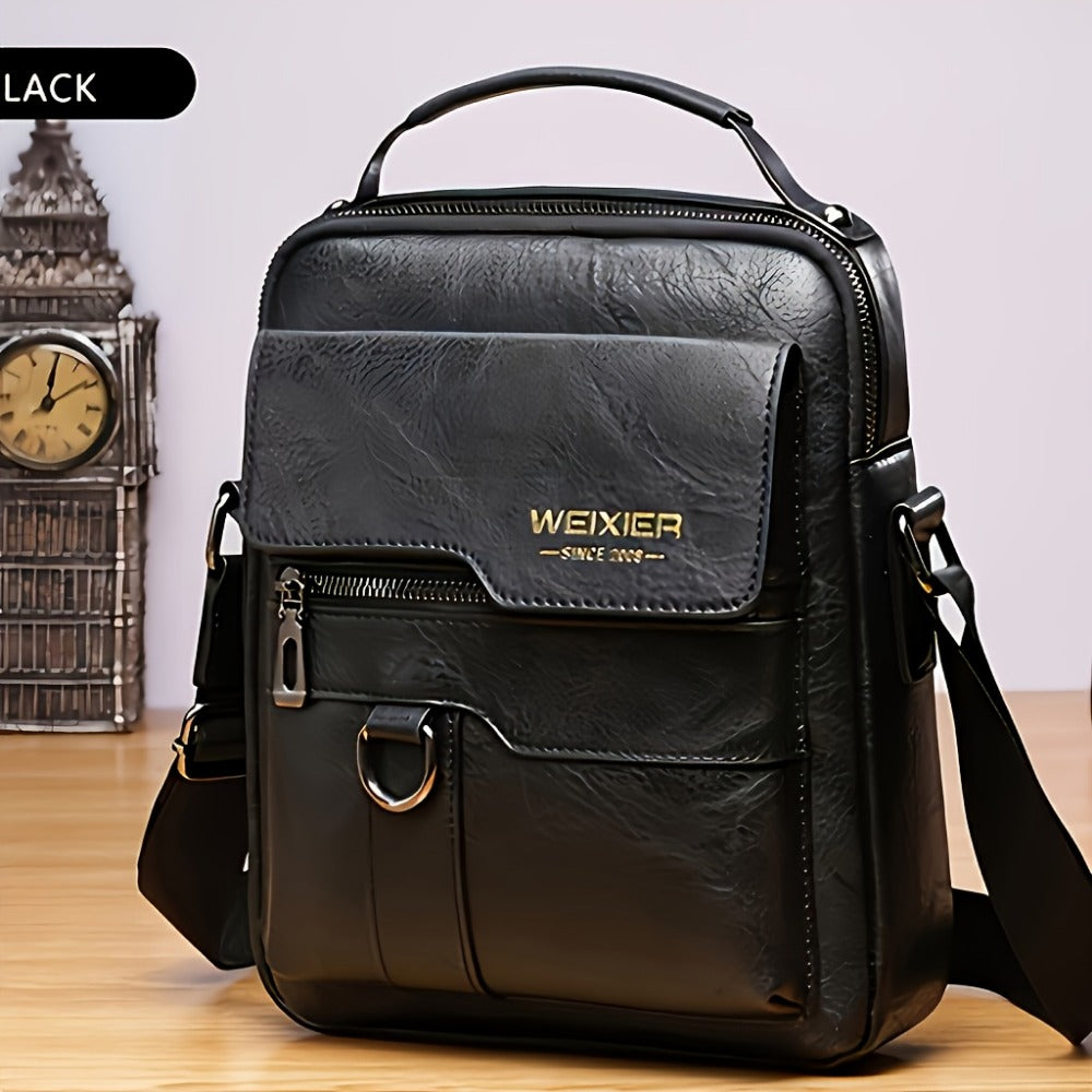 Travel Backpack – Genuine Leather, Large Capacity, for Travel & Work – detail view 5
