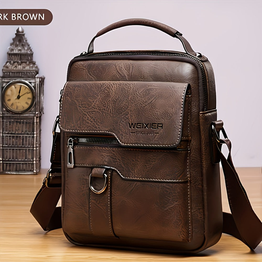 Travel Backpack – Genuine Leather, Large Capacity, for Travel & Work – detail view 7