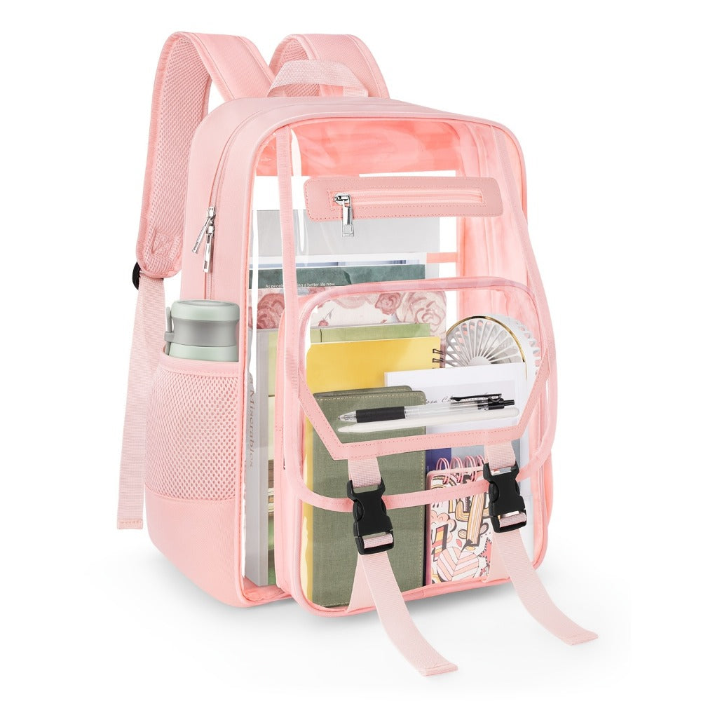 Travel Backpack – PVC, Clear, Transparent, Large Capacity – detail view 12