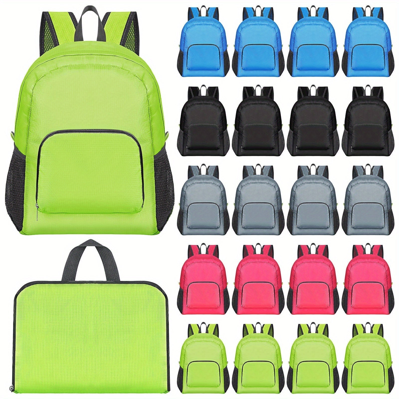 Travel Backpack – 40 Pack, 17 Inch, Foldable, for Travel & School – front view - product view 6