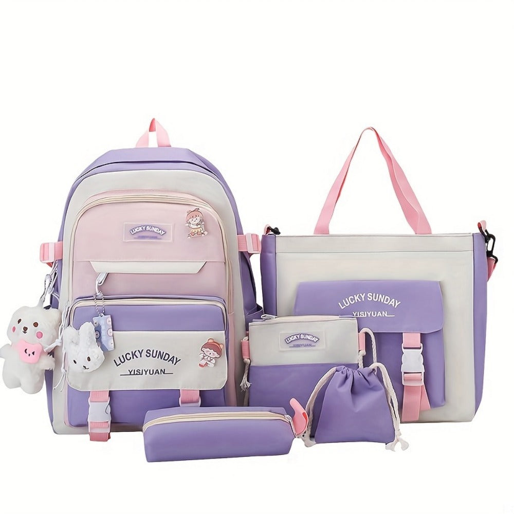 Travel Backpack – 5-Piece, Large Capacity, Lightweight, for Travel & School – detail view 31