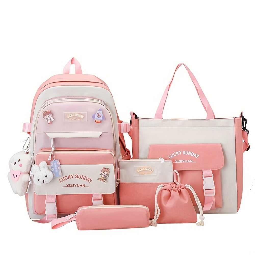 Travel Backpack – 5-Piece, Large Capacity, Lightweight, for Travel & School – detail view 32