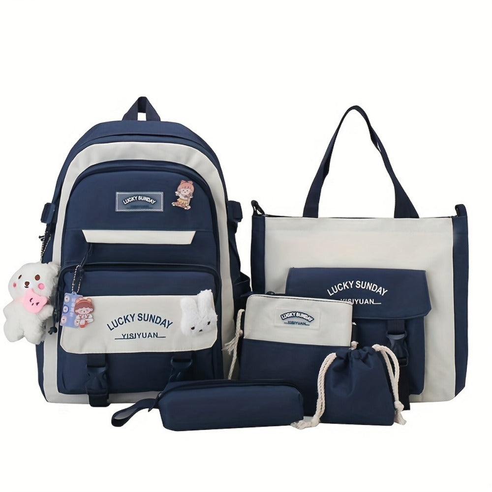 Travel Backpack – 5-Piece, Large Capacity, Lightweight, for Travel & School – detail view 33