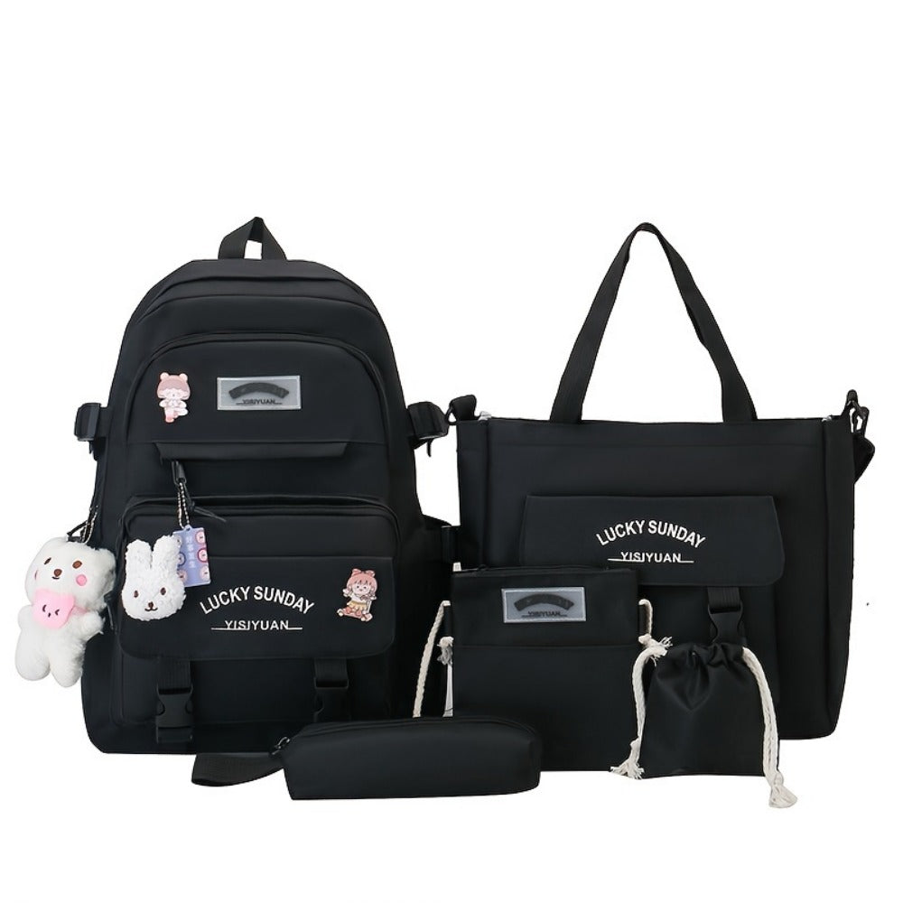 Travel Backpack – 5-Piece, Large Capacity, Lightweight, for Travel & School – detail view 35