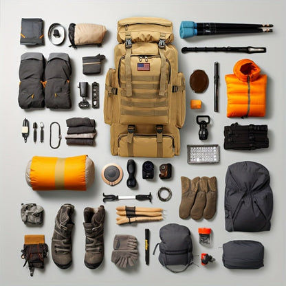 Travel Backpack – 80L, 80l Tactical Molle System Multi – detail view 21