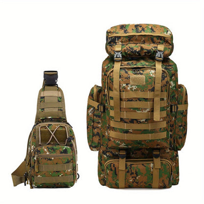 Travel Backpack – 80L, 80l Tactical Molle System Multi – detail view 22