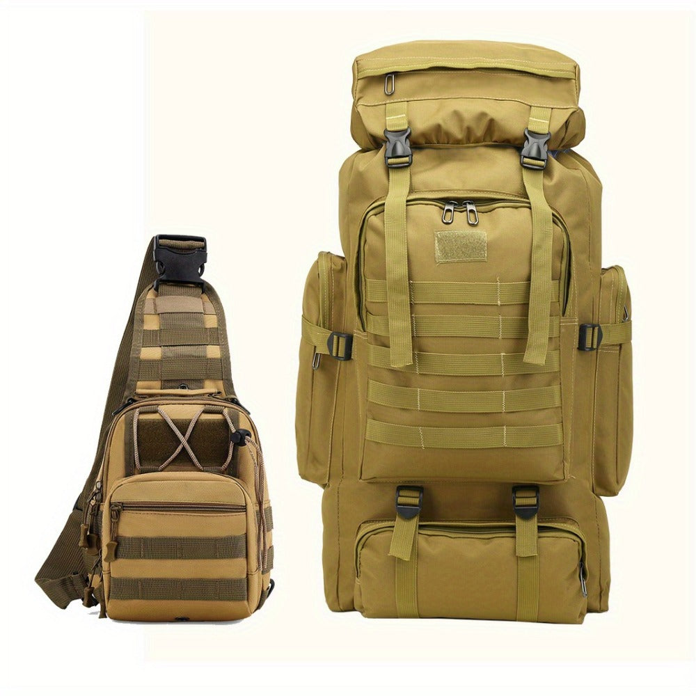 Travel Backpack – 80L, 80l Tactical Molle System Multi – detail view 27