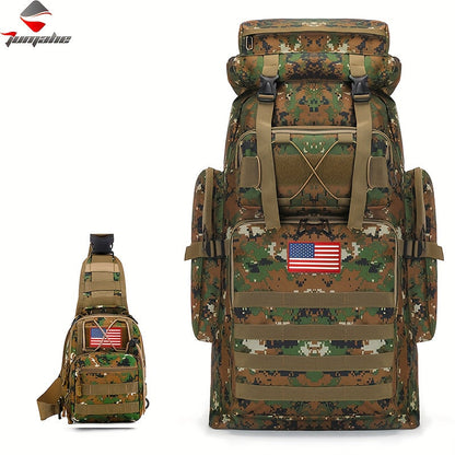 Travel Backpack – 80L, Large Capacity, Multi-Pocket – front view - product view 25