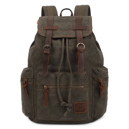 Travel Backpack – Canvas, Lightweight, Multi-Pocket, for Travel & Work – detail view 9
