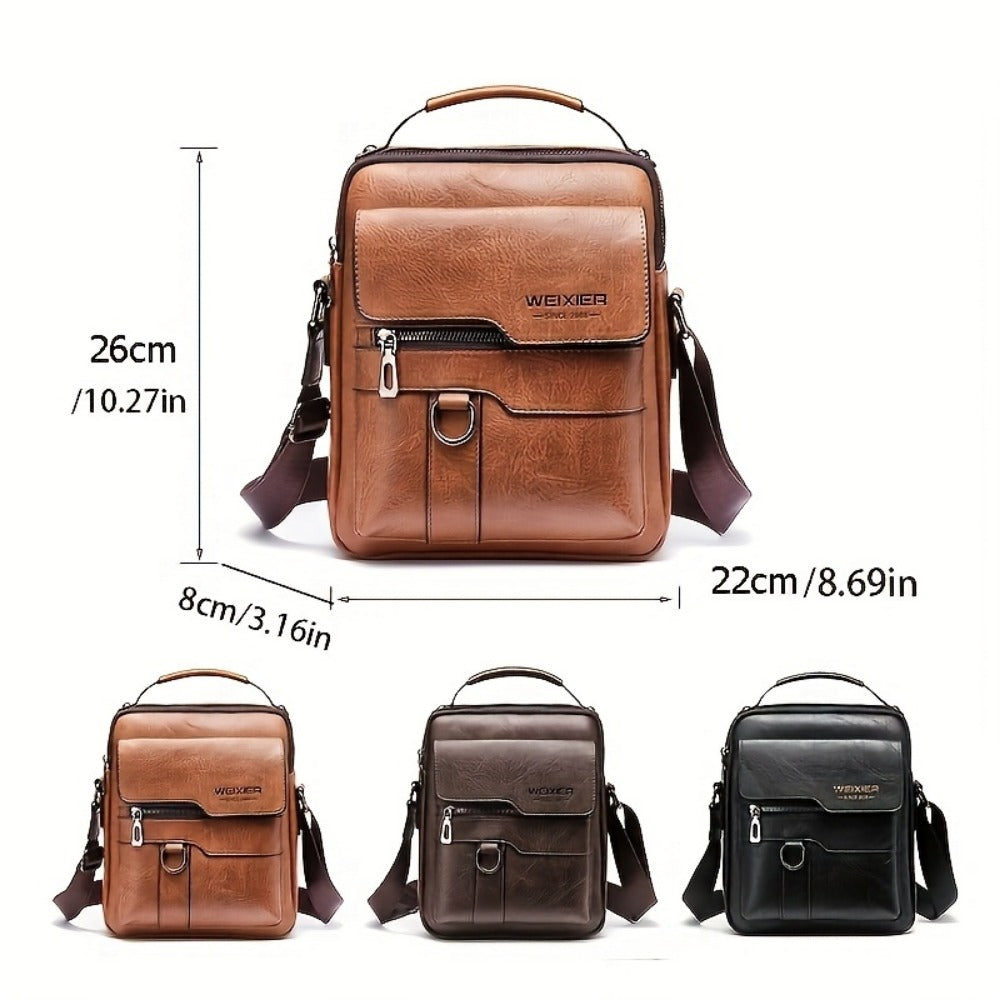 Travel Backpack – Genuine Leather, Large Capacity, Adjustable Strap, for Travel & Work – detail view 10