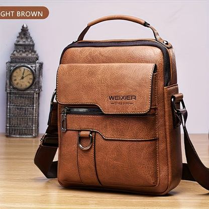 Travel Backpack – Genuine Leather, Large Capacity, Adjustable Strap, for Travel & Work – detail view 2