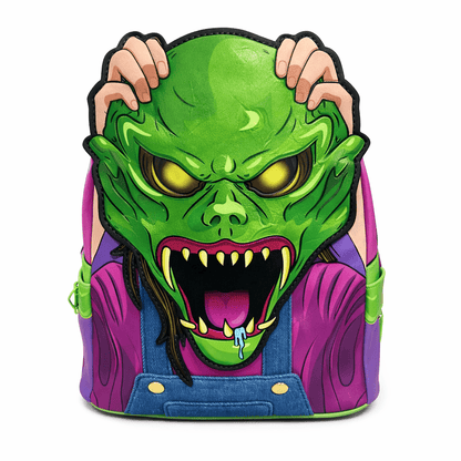 Travel Backpack – Mini, Glow In Dark Haunted Mask – front view - product view 5