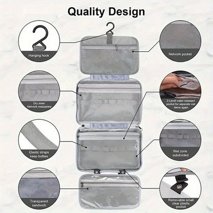 Travel Makeup Bag – Waterproof, Foldable, for Travel – detail view 13