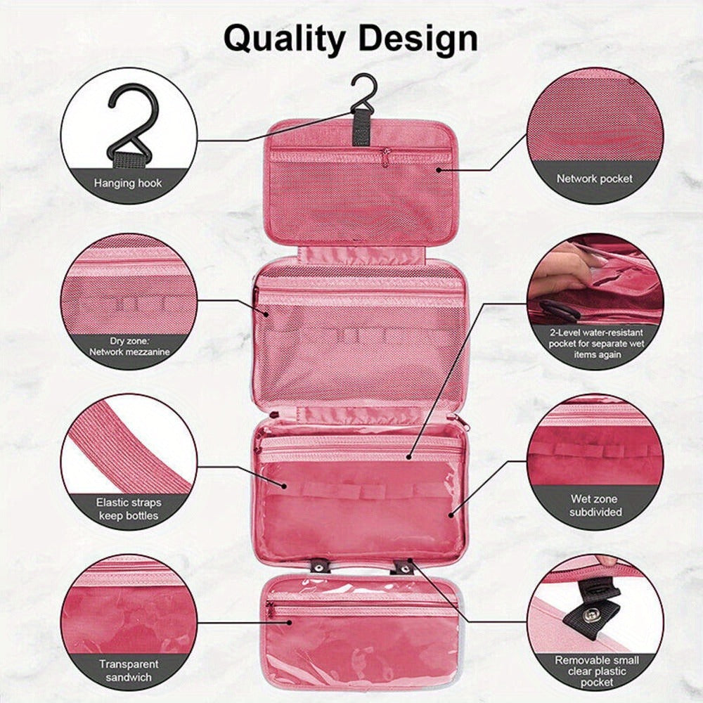 Travel Makeup Bag – Waterproof, Foldable, for Travel – detail view 14