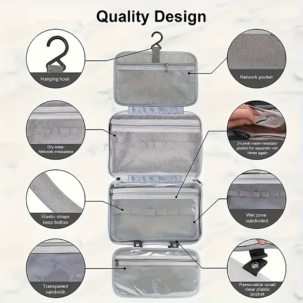 Travel Makeup Bag – Waterproof, Foldable, for Travel – detail view 4