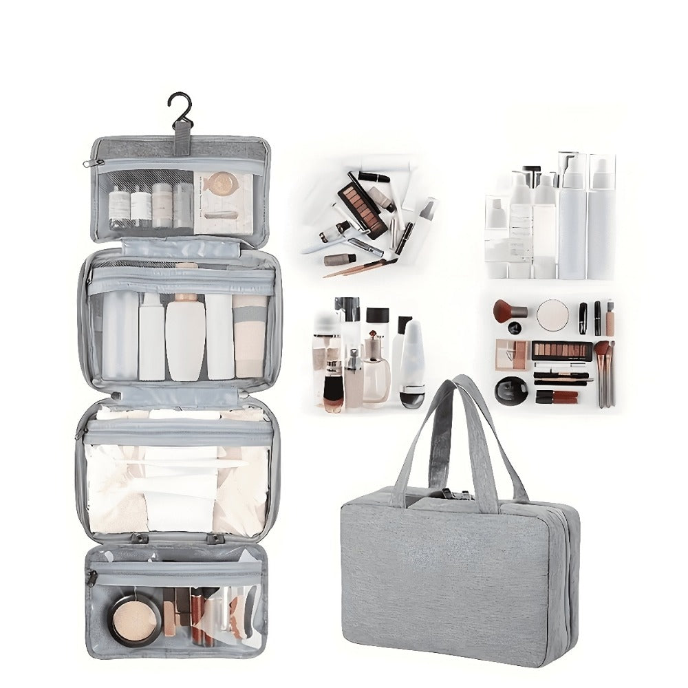Travel Makeup Bag – Waterproof, Foldable, for Travel – front view
