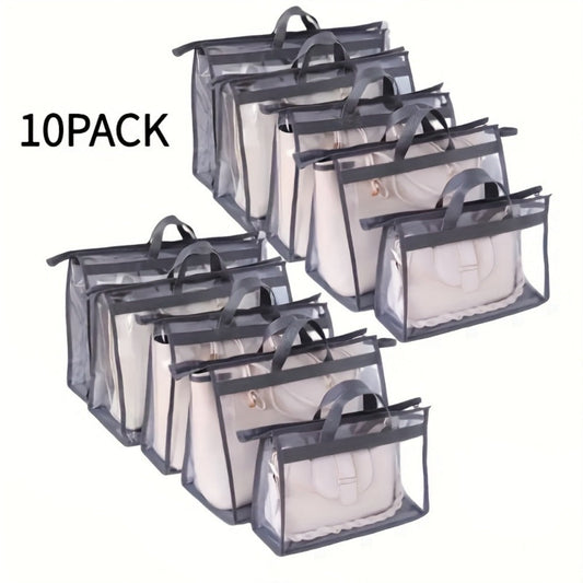Travel Organizer Bag – 10 Pack, Transparent – front view