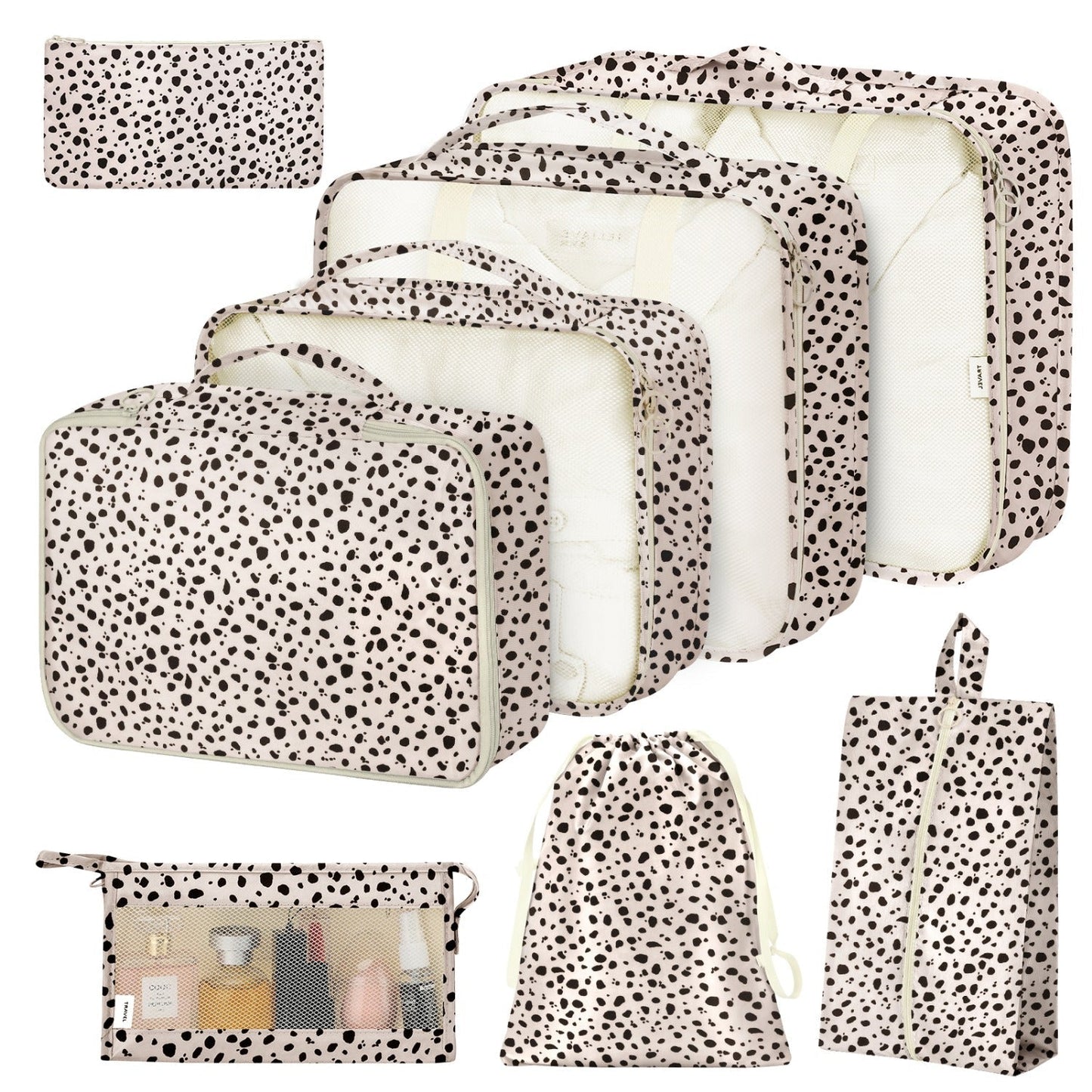 Travel Organizer Bag – 8 Piece, Polyester, for Travel – alternate view