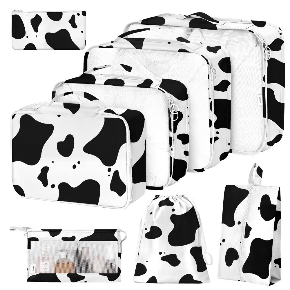 Travel Organizer Bag – 8 Piece, Polyester, for Travel – front view