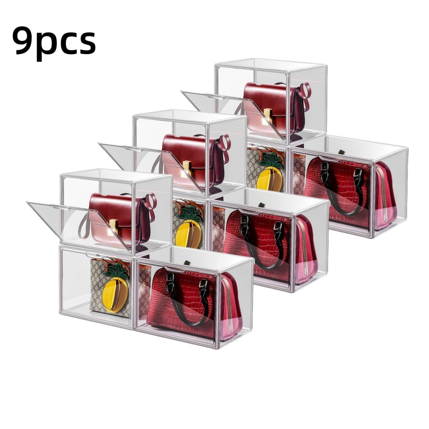Travel Organizer Bag – Clear, Clear Acrylic Organizer Closet Storage – detail view 21