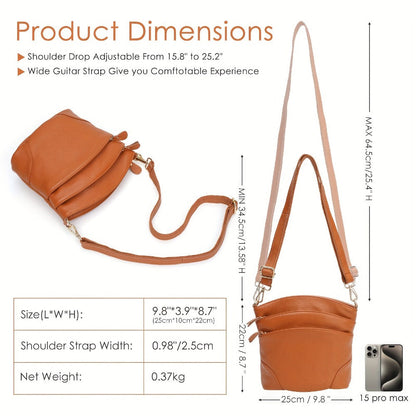 Travel Organizer Bag – Genuine Leather, Adjustable Strap, for Travel & Work – detail view 9