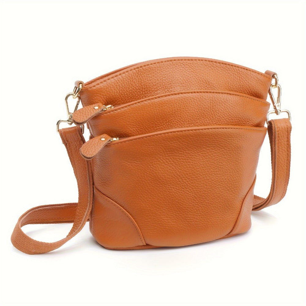 Travel Organizer Bag – Genuine Leather, Adjustable Strap, for Travel & Work – detail view 19