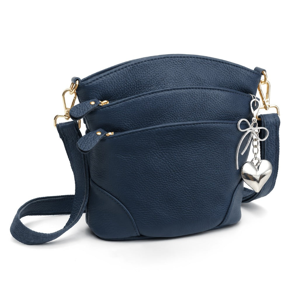 Travel Organizer Bag – Genuine Leather, Adjustable Strap, for Travel & Work – detail view 12