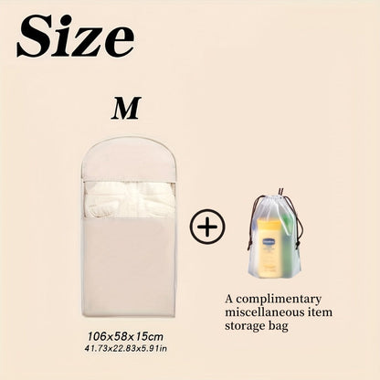 Travel Organizer Bag – Transparent, Compressible Hanging Garment Satin Transparent – detail view 4