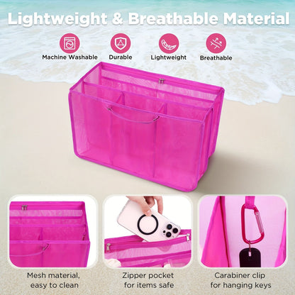 Travel Organizer Bag – Transparent, for Travel – front view - product view 7